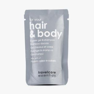 Sobre Gel & Champú Travelcare 20ml (330 Uds)