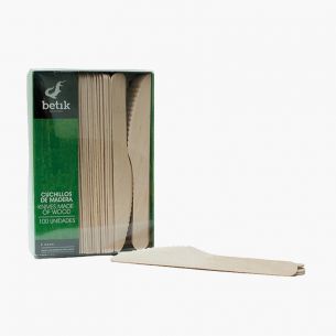 Cuchillo de madera 16,5cm (100 uds) 2