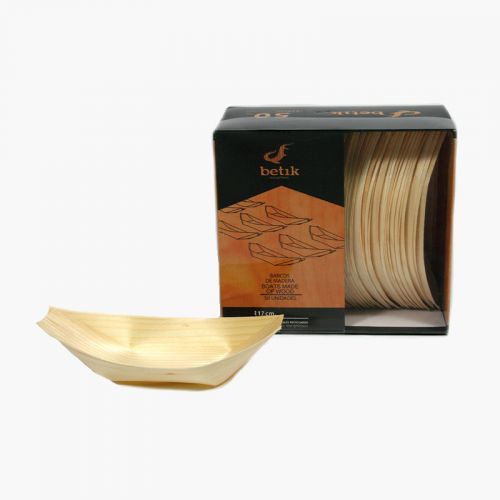 Barcos de madera (50 uds)