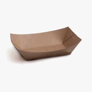 Barqueta Cartón Kraft (100 Uds)