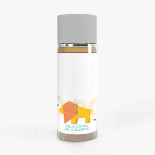 Botella Gel & Champú BIO KIDS ANIMALS Personalizable 30 ml