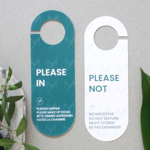 Cartel "No Molestar" Redondo Personalizado (100 Uds)