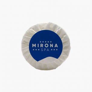 Pastilla jabón redonda plisé 15gr Personalizable (420 Uds) 2