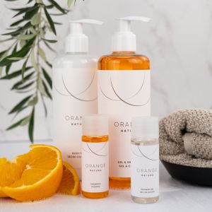 Botella Orange Natura Gel de Ducha 30ml