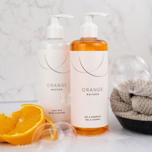 Botella Orange Natura Gel-Champú 300ml (24 Uds)
