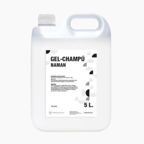 Garrafa Gel & Champú NAMAN 5l