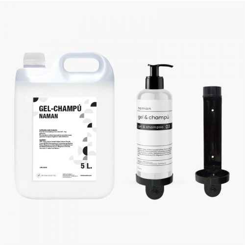 Pack Dispenser Gel & Champú NAMAN (Botella...