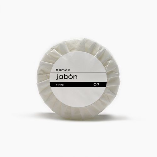 Pastilla jabón redonda plisé 15gr NAMAN (420 Uds)