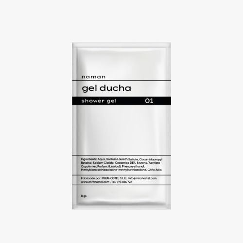 Sobre Gel de ducha NAMAN 10 ml (625 Uds)