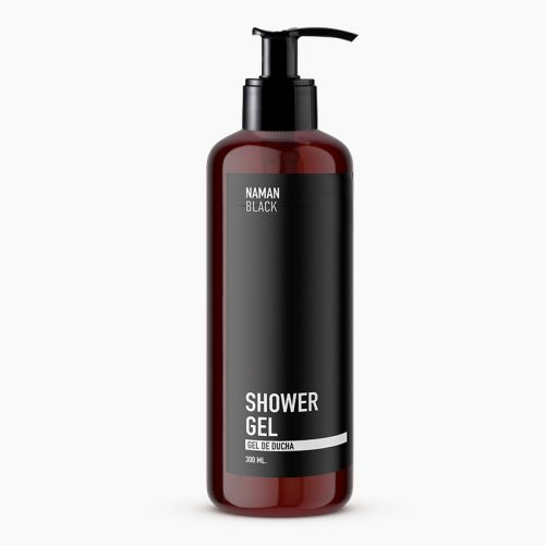 Botella NAMAN Black Gel de Ducha 300ml (24 Uds)