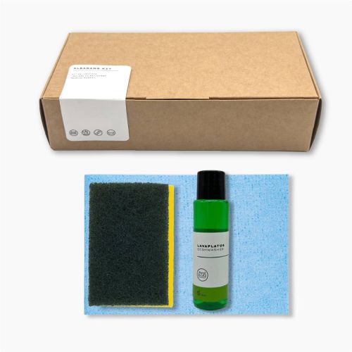 Kit limpieza Caja kraft apartamento y cocina:...